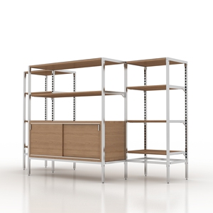 Розничная продажа, кофейная цепочка, деревянные металлические стеллажи из МДФ, напольная стойка, модульные магазинные полки и витрины - Product Image 4