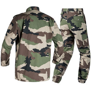 Jungle Green Ripstop <span class=keywords><strong>F1</strong></span>/F2 Francia Uniforme táctico <span class=keywords><strong>TC</strong></span> 65/35 Uniforme táctico Traje de entrenamiento con bolsillo de botón Ajuste ajustable - Product Image 2