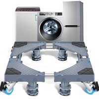 Soporte de secador de lavado, Base de lavadora, refrigerador ajustable móvil con ruedas