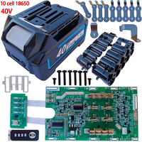 Kit de boîtier de batterie 10 cellules 18650 40V BL4040 compatible avec MAKITA 40V