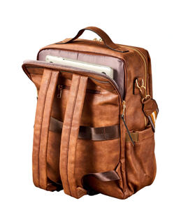 Bolso bandolera de cuero genuino de tamaño mediano, estilo vintage, impermeable, ligero, con correa ajustable y gran capacidad, informal. - Product Image 3