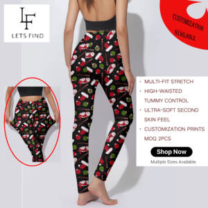 Leggings Yoga a Vita Alta con Controllo Pancia, Nuovi Stili, Taglie Forti, Abbigliamento Femminile Personalizzato - Product Image 1