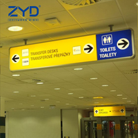 Panneau de signalisation routière en aluminium robuste pour arrêt de bus urbain et système de métro souterrain, signalisation routière aux normes internationales