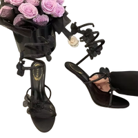Chaussures à talons hauts pour femmes, vente en gros, chaussures décontractées d'été tendance pour femmes, sandales pointues personnalisées pour femmes