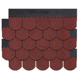 <span class=keywords><strong>Bardeaux</strong></span> de <span class=keywords><strong>toiture</strong></span> en feutre organique d'asphalte en fibre de verre résistants à la chaleur, conformes à la norme ASTM, de classe M, à surface granulée, en forme d'écailles de poisson - Product Image 3