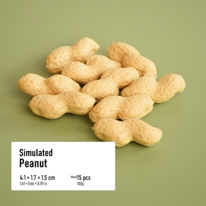 Graines de melon artificielles en PVC, modèles de noix de café, amandes, pois chiches, faux fruits à coque pour présentation en pâtisserie et desserts - Product Image 6
