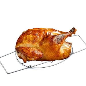 Grille de <span class=keywords><strong>Barbecue</strong></span> à vapeur en acier inoxydable, rôtissoire côtelée pour poulet/oie/dinde/<span class=keywords><strong>jambon</strong></span> - Product Image 3