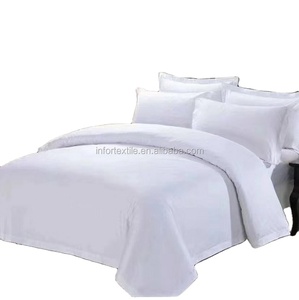 Healthy and Soft White Color 3 Pcs 100% Microfiber <strong>Bedding</strong> <strong>Set</strong> with Duvet Cover 1 and <strong>Pillow</strong> Cases 2 for Home Hotel Hospital - Product Image 1