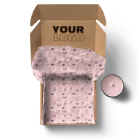 Boîte de courrier en carton ondulé pour vêtements violet, Logo imprimé, bon marché, emballage plat