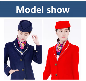 Chapeaux de style hôtesse de l'air en peluche pour femmes, vente en gros par le fabricant, chapeaux de style Hainan Airlines, chapeaux de style business - Product Image 6