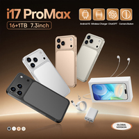 Nouveau Smartphone 5G I17 Promax OLED 16+1 To Android 15 NFC Octa Core LTE HD pour le jeu (Français, Allemand, Espagnol)