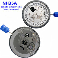 Movimiento de Reloj Mecánico Automático Original Nuevo NH35A NH36A de la Marca Win-Win, Piezas de Repuesto NH35 NH36, Corona 3H/6H/3.8H