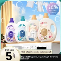 Lessive liquide parfumée 2,5 kg French Fragrance Master, parfum Violet Glass Rose, mousse durable, savon parfumé pour vêtements