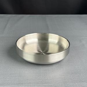 Bol de service rond en acier inoxydable 304 à double paroi, finition brossée, pour restaurant, hôtel et traiteur - Product Image 3
