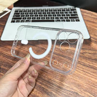 Coque de téléphone en acrylique transparente antichoc pour iPhone 17 Pro Max, étui magnétique pour iPhone, fournisseur en gros de coques de téléphone mobiles