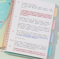 Carnet à spirale souple GF Gradient A4 grand format, rechargeable 4 trous, journal et agenda pour étudiants, fournitures scolaires et de bureau