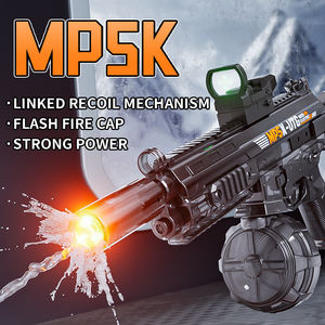 Pistolet à eau électrique <span class=keywords><strong>MP5K</strong></span> haute puissance avec capuchon de tir lumineux, grande capacité, rechargeable, automatique, jouet aquatique à jet continu - Product Image 1