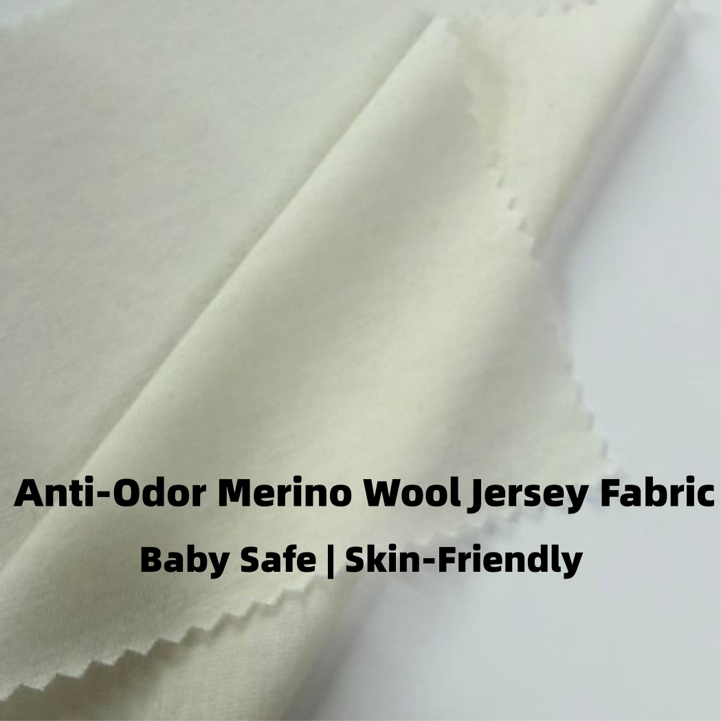 Ultra-fine Merino Nylon Knit Fabric, 50% Wool and 50% Nylon, Breathable and Wrinkle-resistant Sweater Knit Material