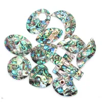 Pendentifs en forme de cœur en coquille d'ormeau naturelle pour femmes, classiques, avec incrustations de nacre, breloques exquises, accessoires pour la fabrication de bijoux
