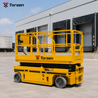 Piattaforma a forbice elettrica semovente Torsen OEM ODM 6-16m 230-450kg per distributori di attrezzature