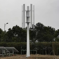 Éolienne verticale VAWT à faible niveau de bruit 5KW 48V 96V 120V 220V 240V 380V moulin à vent
