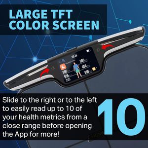 Báscula Inteligente para Baño con Pantalla TFT, Capacidad de 180 kg, 8 Electrodos, Sensor para Análisis Digital de Grasa Corporal - Product Image 2