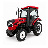 Tracteur robuste de 80 CV avec cabine climatisée et boîte de vitesses à douze rapports pour les unités agricoles commerciales