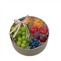 Boîte cadeau rigide écologique recyclable pour la Saint-Valentin, nouveaux matériaux d'emballage pour fleuristes, emballage de bouquet de fruits, élégant et stylé