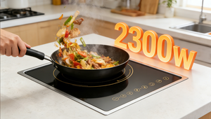 เครื่องใช้ไฟฟ้าในครัว 2300W เตาแม่เหล็กไฟฟ้าอินฟราเรดแบบฝัง ปรับอุณหภูมิได้อย่างแม่นยำสำหรับการทำอาหาร - Product Image 5