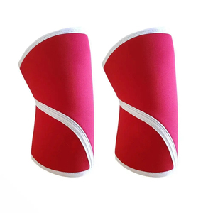 Genouillère en néoprène rose et noir, respirante, de protection, avec fermeture à enfiler, universelle, unisexe, pour volley-ball et basketball - Product Image 2