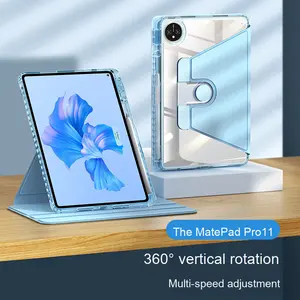 Funda protectora giratoria transparente 2022 para tableta <span class=keywords><strong>Huawei</strong></span> <span class=keywords><strong>Matepad</strong></span> Pro11 hecha de cuero PU y vidrio con ranura para bolígrafo - Product Image 6