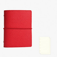 Mini carnet en cuir avec porte-clés et clip en alliage de zinc, cadeau décoratif écologique