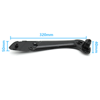 Kit de poignée de porte intérieure avant gauche droite en fibre de carbone 2 pièces pour Renault Megane 3 MK3 Fluence 2008-2016 809540001R