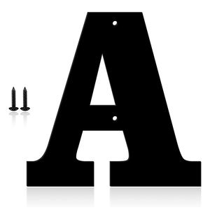 Números de Casa Modernos de Metal, Color Negro, Impermeables, con Letras del Alfabeto, <span class=keywords><strong>para</strong></span> Buzón <span class=keywords><strong>Exterior</strong></span> y Placa de Dirección Postal - Product Image 1