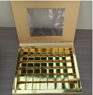 Vente en gros Boîte de chocolat de luxe Boîte d'emballage cadeau élégante avec séparateurs Boîte de gâteau sucré de mariage personnalisable