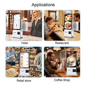 Kiosque de paiement en libre-<span class=keywords><strong>service</strong></span> de 15,6 pouces, écran tactile pour restauration rapide, kiosque de paiement de bureau, montage mural, terminal de point de vente, kiosque de commande automatique - Product Image 6