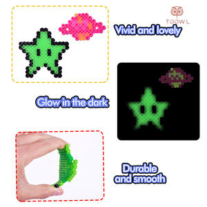 Kit di Perline da Stirare 5MM, <span class=keywords><strong>Giocattolo</strong></span> Educativo in Plastica Fai-da-Te, Bestseller, Perline Fuse Beads 5mm con Tavola Forata, Perline Perler Hama - Product Image 2
