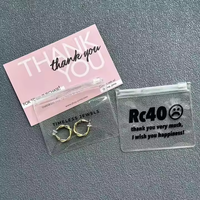 Sacs en plastique à fermeture éclair givrés recyclables imprimés sur mesure avec logo sérigraphié, 100 pièces pour bijoux et montres, vente en gros