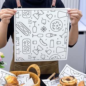 Custom Printed Logo Baking Grease Proof <b>Paper</b> Eco-Friendly Disposable PE Coated Greaseproof Food <b>Wrapping</b> <b>Paper</b> for Packaging - Product Image 3