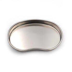 Instrumen gigi 304 baki berbentuk ginjal baja tahan karat sumber daya Manual dapat didaur ulang dan sterilisasi pada suhu tinggi - Product Image 2