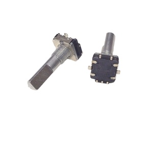 Codificador Rotatorio de Freno PEC11 SMD de 5 Pines con Mango Metálico de 6mm de Diámetro, Eje Plano, Incremental, Negro, Serie ED11 18/20/30 para Audio de Coche - Product Image 1