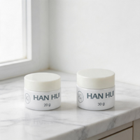 Échantillon Gratuit - Pot en Plastique Souple Brillant 20ml 30ml avec Col PET 37/410 et Bouchon à Vis Noir pour Emballage Cosmétique