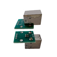 Interfaz de Conector USB B Hembra a Placa Adaptadora DIP de 2,54 mm y 4 Pines