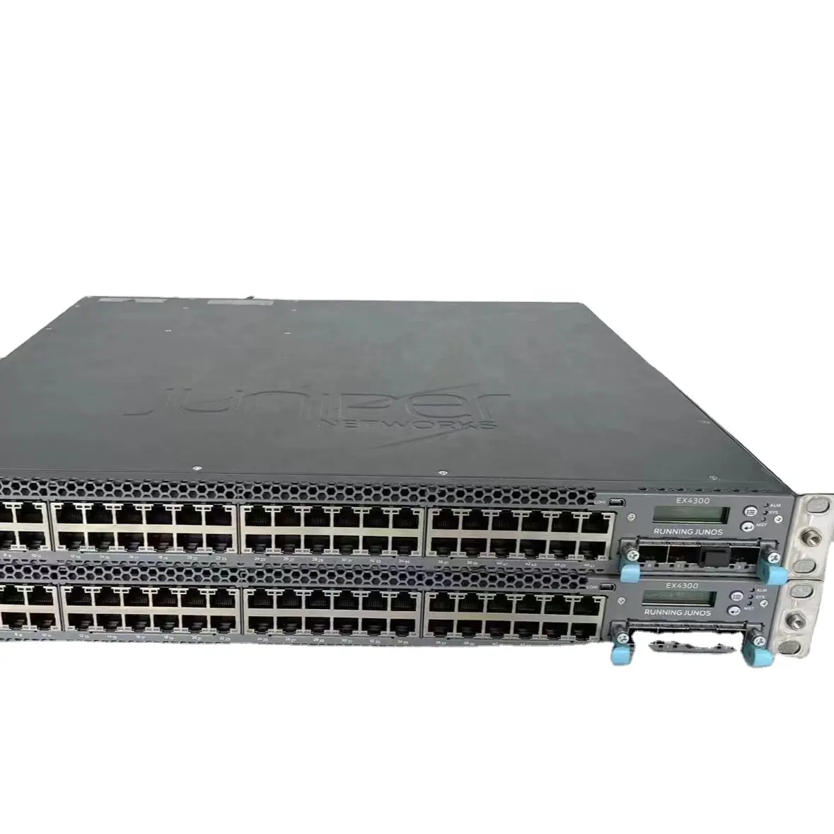 Juniper Networks EX3400-48T-DC 48-port Ethernet Switch with 4 SFP+, 2 QSFP+ Uplink Ports and DC Power Supply