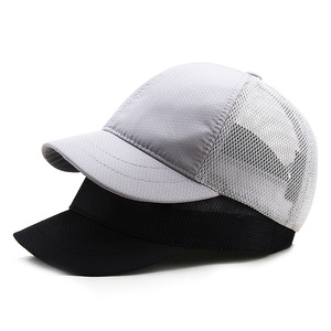 Trucker Cap Mesh Breathable Sun Protection Hat Unisex Outdoor Sports Hat Light Gray Black Navy Blue Dark Gray - Product Image 1