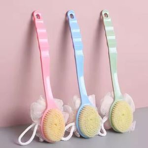 Long-Handled Soft-Bristled Back Brushes, <b>Sponges</b> Plastic Bath Body Brush - Product Image 1