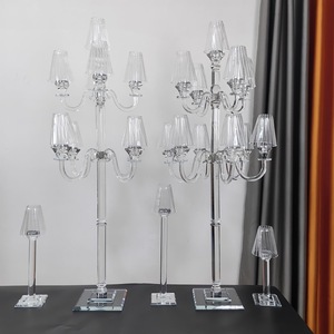 W-A0180 <span class=keywords><strong>Portacandele</strong></span> <span class=keywords><strong>in</strong></span> <span class=keywords><strong>Vetro</strong></span> di Alta Qualità, Candelabro Girevole <span class=keywords><strong>da</strong></span> <span class=keywords><strong>Terra</strong></span> <span class=keywords><strong>in</strong></span> Cristallo per Cene a Lume di Candela e Matrimoni - Product Image 6