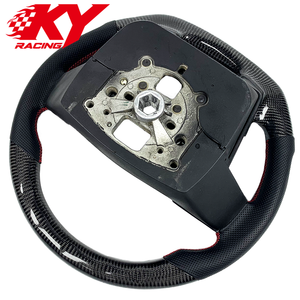 Customized carbon fiber black leather sports steering <b>wheel</b> suitable for Ford Ranger Raptor F150 F-150 SVT 2009-2014 - Product Image 3