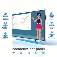 Tableau blanc interactif AI 4K UHD pour l'éducation/le bureau avec NFC/caméra de suivi facial – Tableaux numériques interactifs 4K pour l'école en promotion