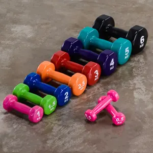Wellshow Sport manubri colorati in vinile per Set esercizio manubri esagonali colorati in vinile